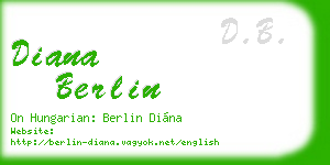 diana berlin business card